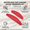 2pcs Sauce Bag Squeezers ABS Plastic Sauce Bag Extruders for Salad Dressing Ketchup Peanut Butter Chocolate Sauce