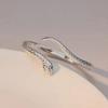 Gifts Snake Shape Bracelet Fashion Snake Ring&Ear Studs Trendy Snake Open Cuff Bangles  for Women
