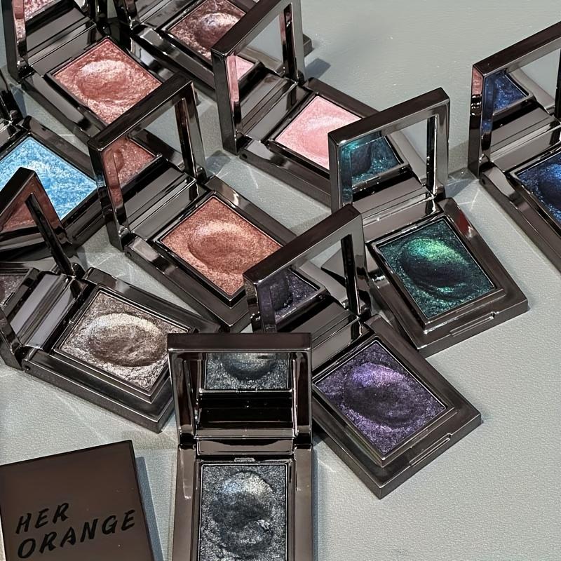 Metaliczna Zielona Paleta Cieni do Powiek z Brokatem i Połyskiem - Wodoodporna i Odporna na Pot