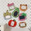 Colorful Fruit Shape Refrigerator Magnets Frame Holds Photos Card Note Memos With Reliable Magnetic Adhesion Holder