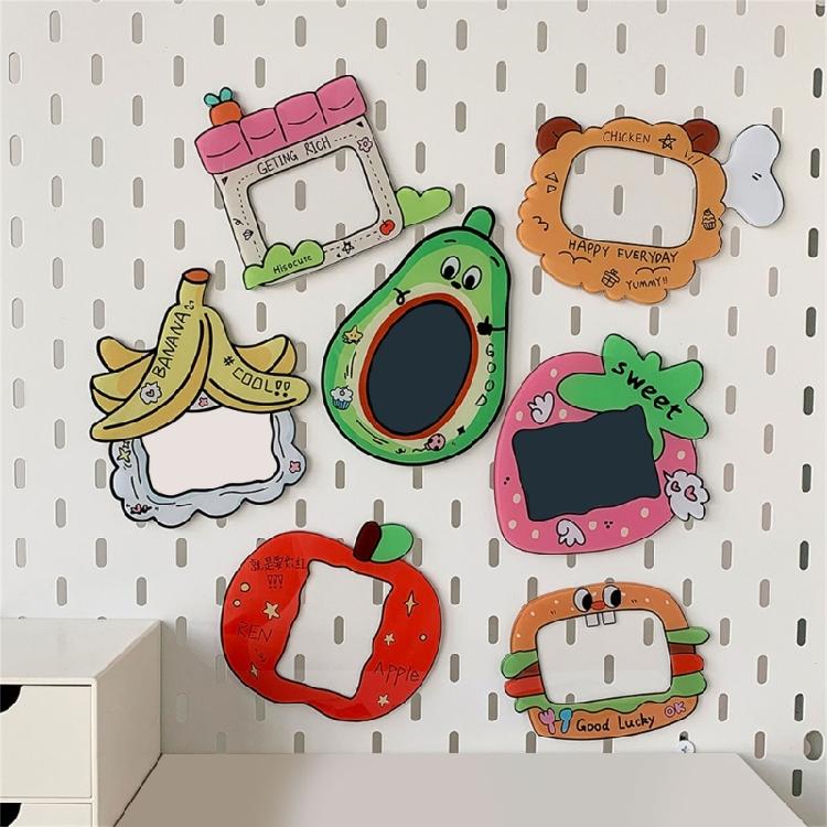 Colorful Fruit Shape Refrigerator Magnets Frame Holds Photos Card Note Memos With Reliable Magnetic Adhesion Holder