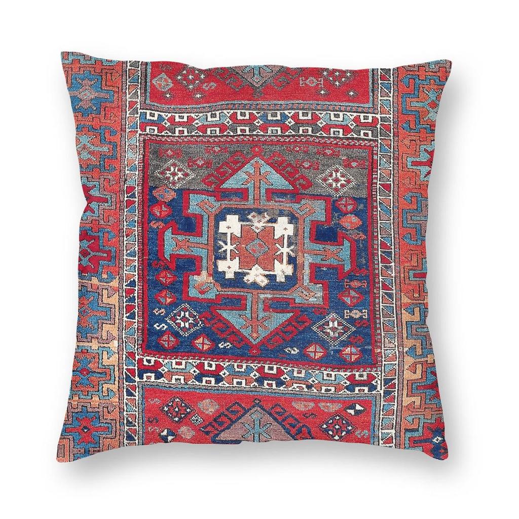 Kurdish Malatya East Anatolian Pillowcase Polyester Linen Velvet Pattern Zip Decor Throw Pillow Case Car Cushion Cover