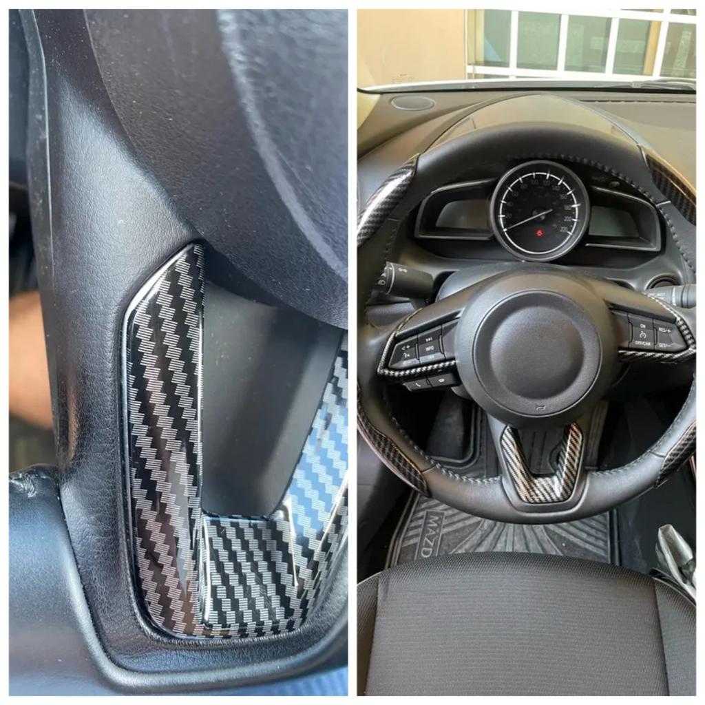 För Mazda 3 6 CX3 CX-3 CX-5 CX5 CX8 CX 9 Axela ATENZA 2017 2018 2019 3 st Bilratt Trim Paljetter Skydd Klistermärke