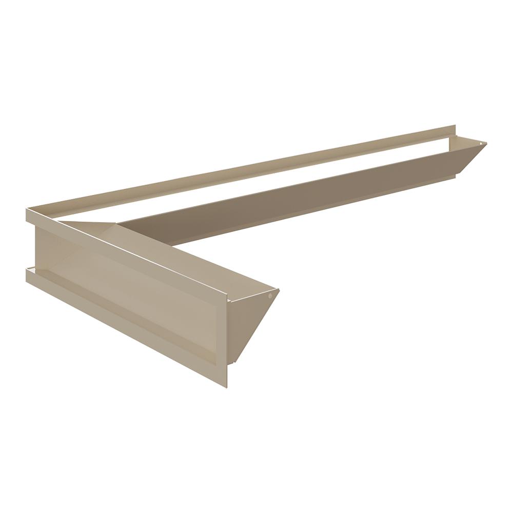 Vent Cover LUFT Corner Left 80x40x9 Cream Slim