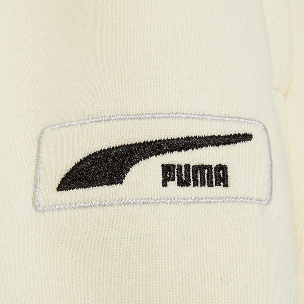 Puma Logo Embroidered Elastic Waist Cuffed Joggers Women Joggers Off-White 539733-97
