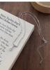 S999 Sterling Silver Zircon Water Drop Necklace – Elegant Light Luxury Clavicle Chain for Women