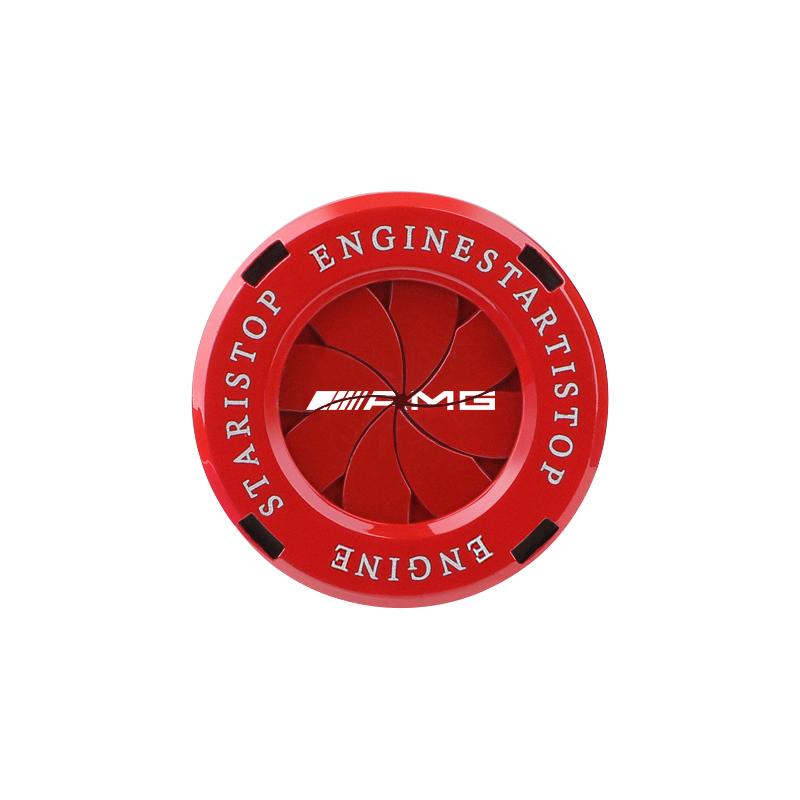 

Car Engine Start Button Cover Lgnition Switch Decorative Cap For Mercedes Benz AMG GLC W203 W206 W220 W205 W211 W212 W201 W210 красный