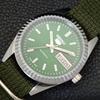 VINTAGE REFURBISHED SEIKO 5 AUTOMATIC JAPAN MENS GREEN DIAL WATCH A440595-4 Sk-a440595