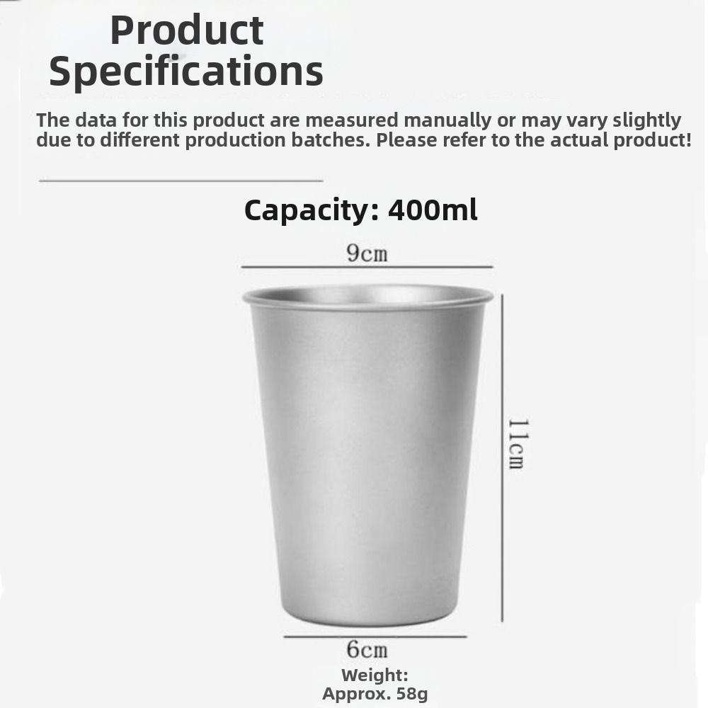 Titanium Alloy Outdoor Drinking Cup Durable Camping Hiking Use Cups New Frosted Texture Beer Mug