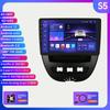 Hizpo 2din Android Autoradio for Peugeot 2005 Toyota Aygo 2014 Citroen C1 Car Radio Multimedia Video Player GPS Nav CarplayRDS FM Auto 4G BT DVR Cam