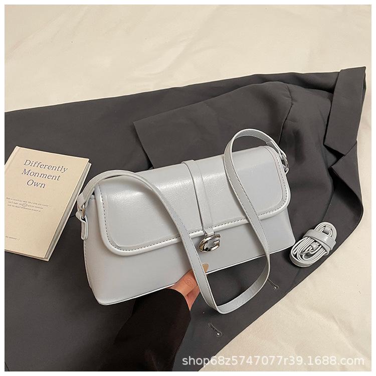 Simple and Textured Versatile Shoulder Bag Women's 2025 New Fashion and High-end Commuter Bag Women's Niche Underarm Bag