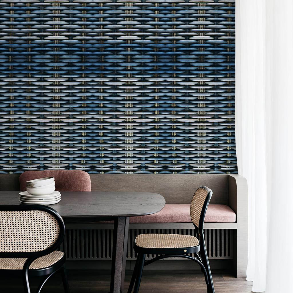 Classic Peel And Stick Rattan Wallpaper Brown Self Adhesive Vinyl Wall Decor Natural Waterproof Furniture Cabinet Sticker