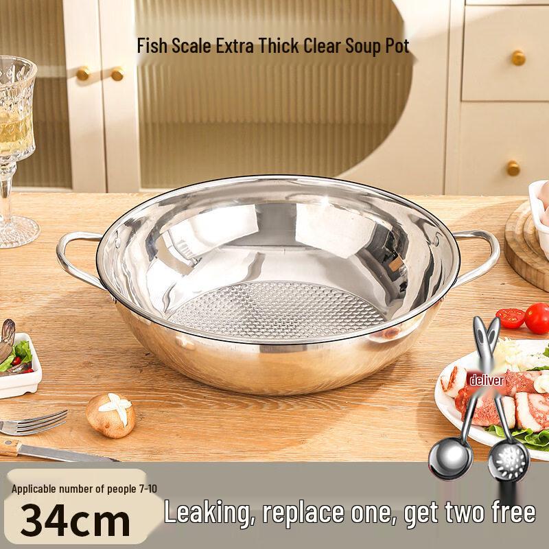 

Stainless Steel Divided Hotpot for Induction Cookers