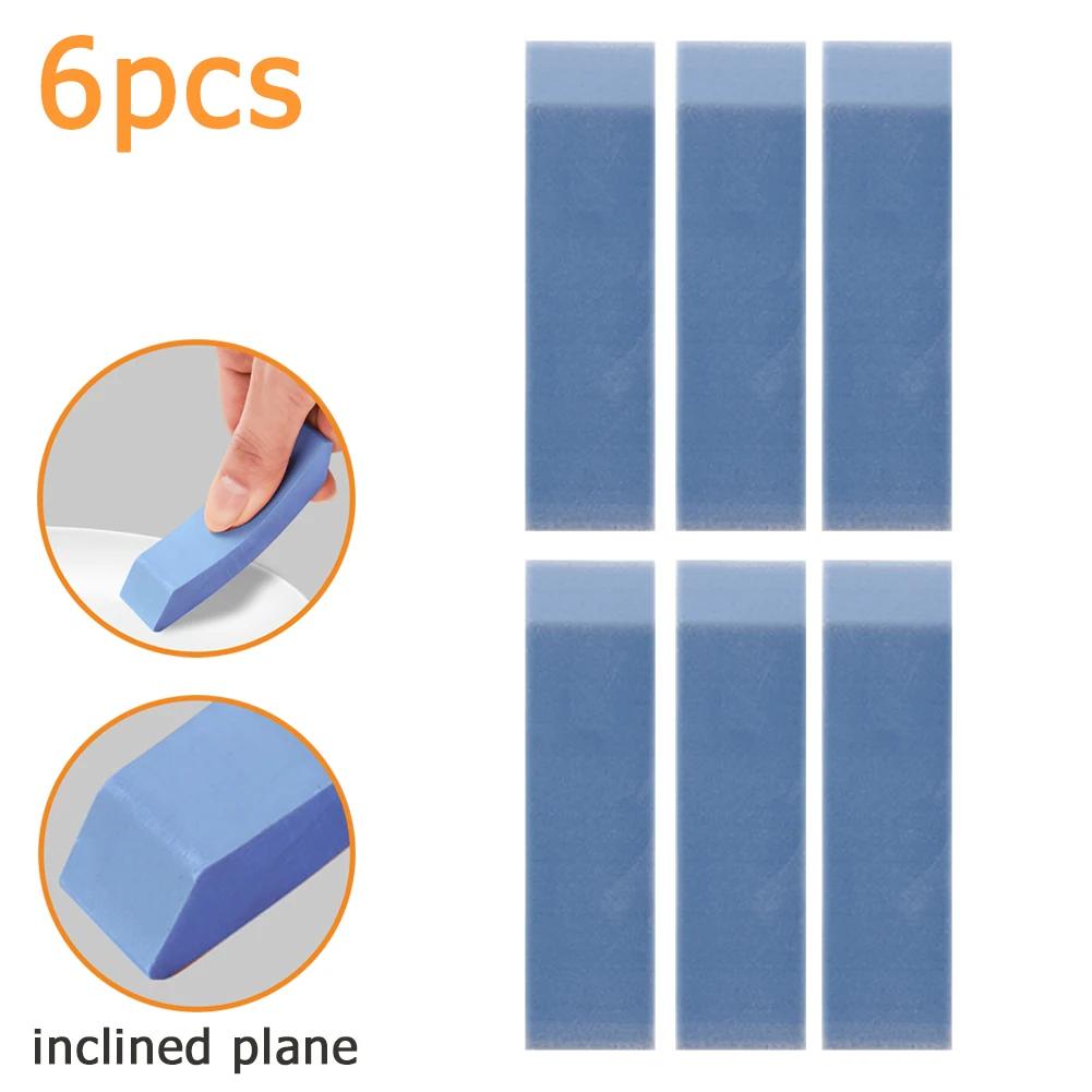 10pcs Easy Limescale Eraser Bathroom Glass Rust Remover Rubber Eraser Household Kitchen Cleaning Tools for Pot Scale Rust Brush