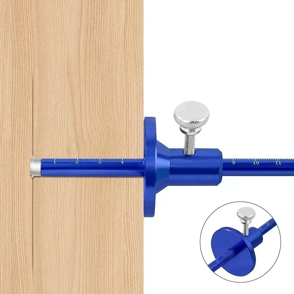 Double Headed Aluminum Alloy Scriber for Wood Marking with Precise Lines and Ergonomic Grip for Woodworking Projects