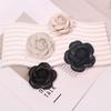 Leather Camellia Brooches For Women Elegant Big Flower Pins Scarf Buckle  Jewelry Coat Accessories Brooch