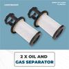 AEA7-2Pcs Air Filter Elements Crankcase Oil And Gas Separator Car Accessories For Provent 200 3584145