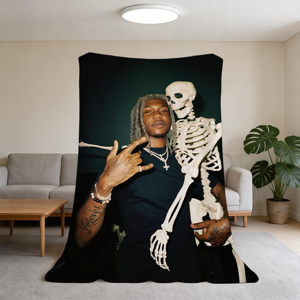 Lonely Blanket Super Warm Comfortable Plush Throw Blanket Child Rapper Home Sofa D-Destroy Bedroom Gift 75x90cm
