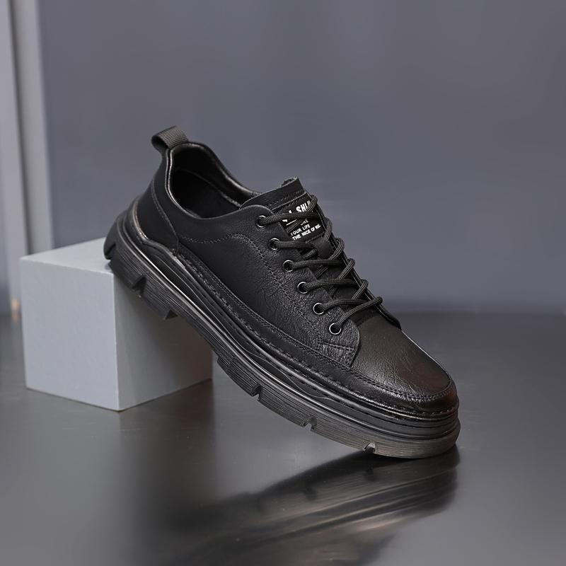 

Golden Sapling Men Thick Soled Flats Basic Leahter Casual Shoes Male Retro Daily Sports Loafers Classics Driving Footwear Man 44