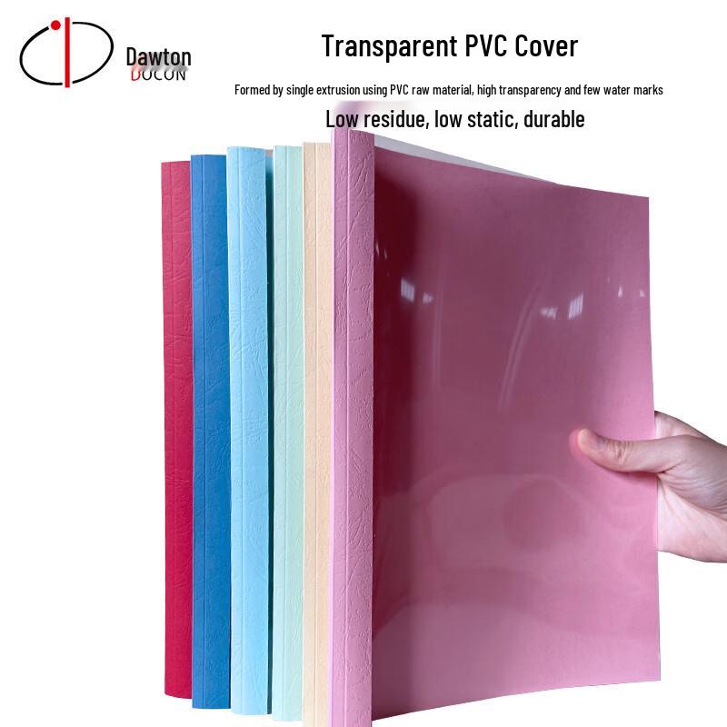 DOCON A4 Pink Hot Melt Binding Covers with Side Glue