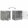 Nightstand 2 pcs Concrete Grey 43 x 34.5 x 47 cm Particleboard