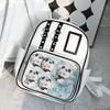 Y2K Cute Mini Backpack Women Kawaii Ita Bag Sweet Girl Transparent Rucksack DIY Display Knapsack Lolita Preppy Style School Bags