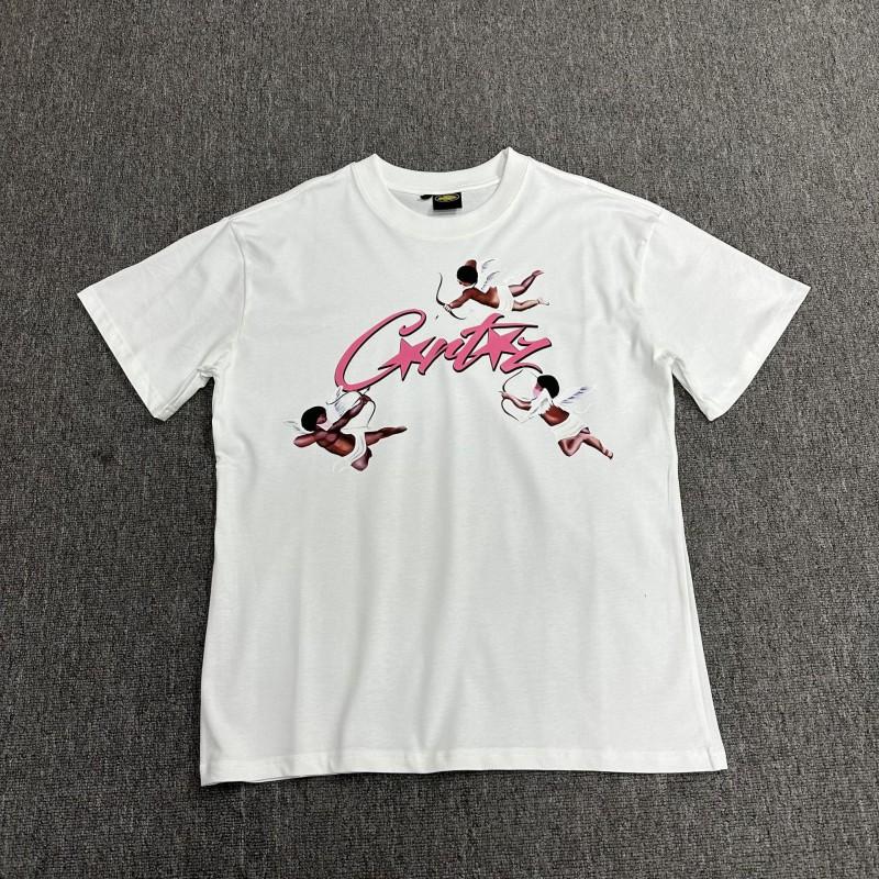 Corteiz Streetwear Baumwoll-T-Shirt Herren Lockerer Schnitt Rundhals Kurzarm Hip Hop Grafik-T-Shirt