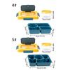 Food Container With Divided Compartments Soup Bowl Utensils Microwave Safe Plastic Lunch Box For Home Office