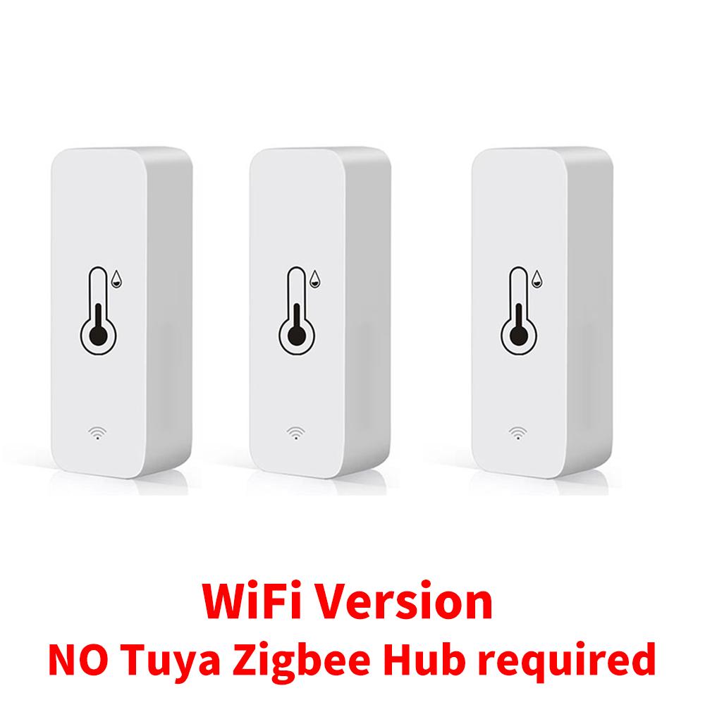1~4PCS Tuya WiFi Temperature Humidity Sensor Smart Sensor APP Remote Control For Smart Home Support SmartLife Yandex Alexa