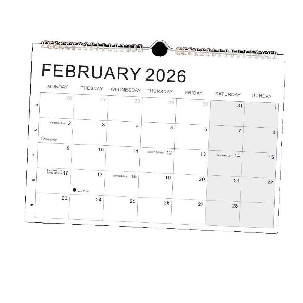Jan. 2026 - Jun. 2027 Wall Calendar Thick Paper English Calendary New 2026 Calendar  Home