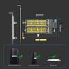 GLOTRENDS PA12 PCIe Conversion Supports one NVMe SSD and one SATA M.2 Adapter M.2 M.2 SSD.