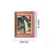 Floating World 3D Wood Carving Photo Frame Magnet: Wooden Home Décor, Poster, and Refrigerator Tile.