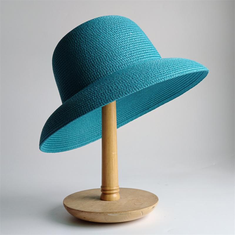 Straw Hat Women Summer Big Brim Travel Sunscreen Hepburn Wind Visor Holiday Beach Hat Foldable Versatile Hat Women
