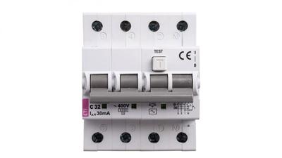 Differential Circuit Breaker 4P 32A C 0.03A Type Ac Kzs-4M 002174027