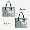 Cracked Metallic Print Tote Bag Large Casual Daily Carry Handbag Reusable Shoulder Bag for Shopping Work Travel