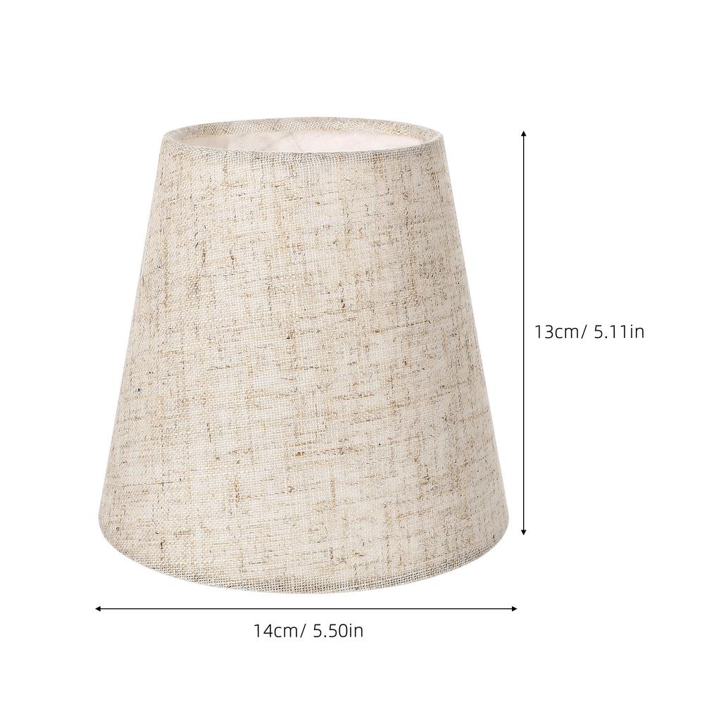 2pcs Decorative DIY E14 Modern Linen Fabric Ceiling Pendant/Table Lamp Replace Drum Light Shade Cover For Home Living Room Hotel