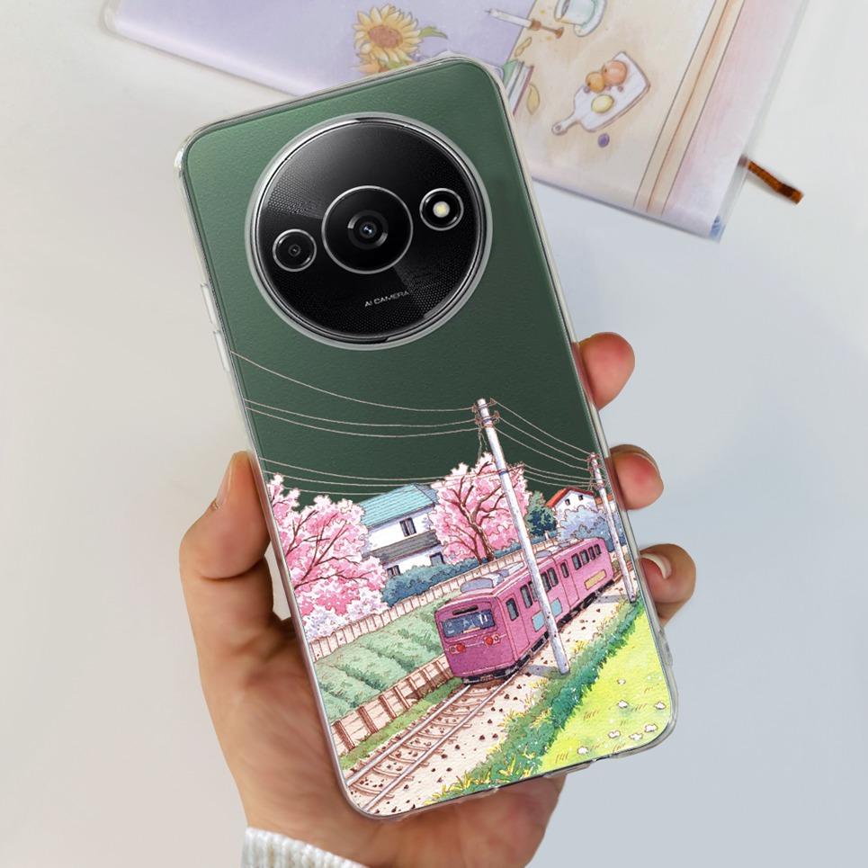 Für Xiaomi Redmi A3 4G Handyhülle Weiche Klare Silikon Rückseite Für Xiaomi Mi A3 RedmiA3 Initialen Buchstabe Hüllen Stoßfänger Capas