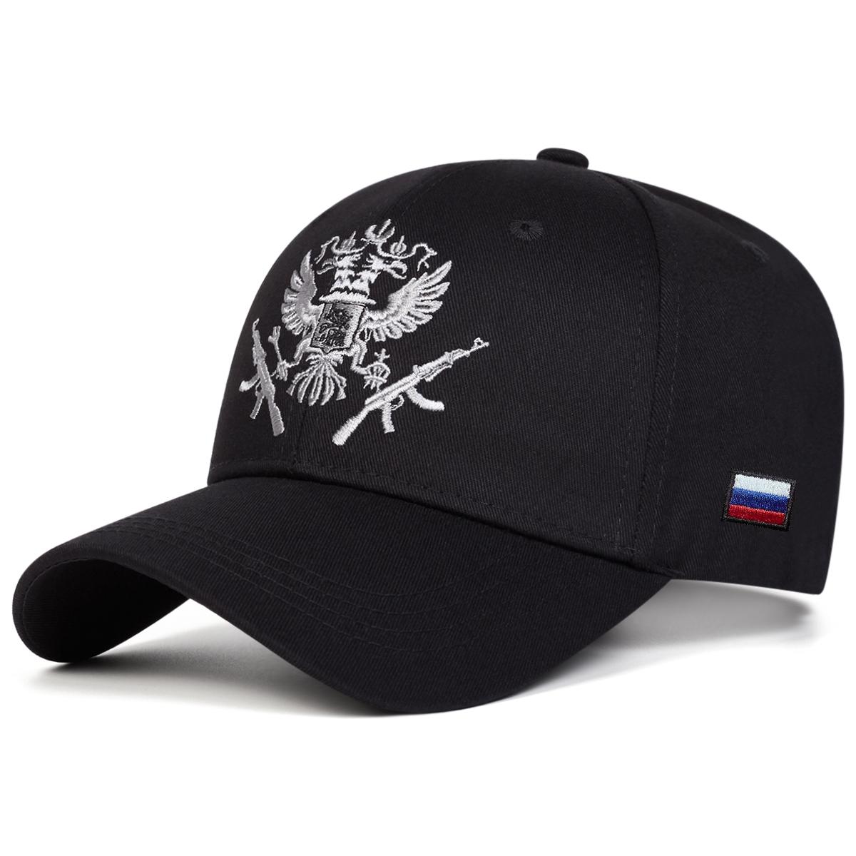 

Unisex Double-Headed Eagle Embroidery Baseball Caps Spring Autumn Outdoor Adjustable Casual Hats Sunscreen Hat Sports Cap
