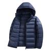 Mens Lightweight Down Jacket 90% White Duck Hooded Winter Coat Slim Fit Warm Outerwear Daily Wear
