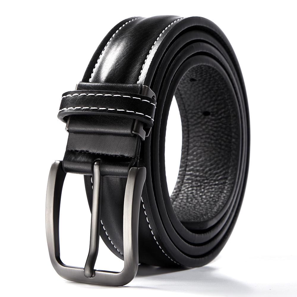 2025 New Men s Genuine Leather Pin Buckle Belt - Pure Cowhide Casual Belt 120 cm