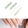 4 Pcs Manicure Set Nail Clippers Set Toenail Cutter Ear Pick Nail Tool Set Nail File Pedicure Kits Fingernail Clippers