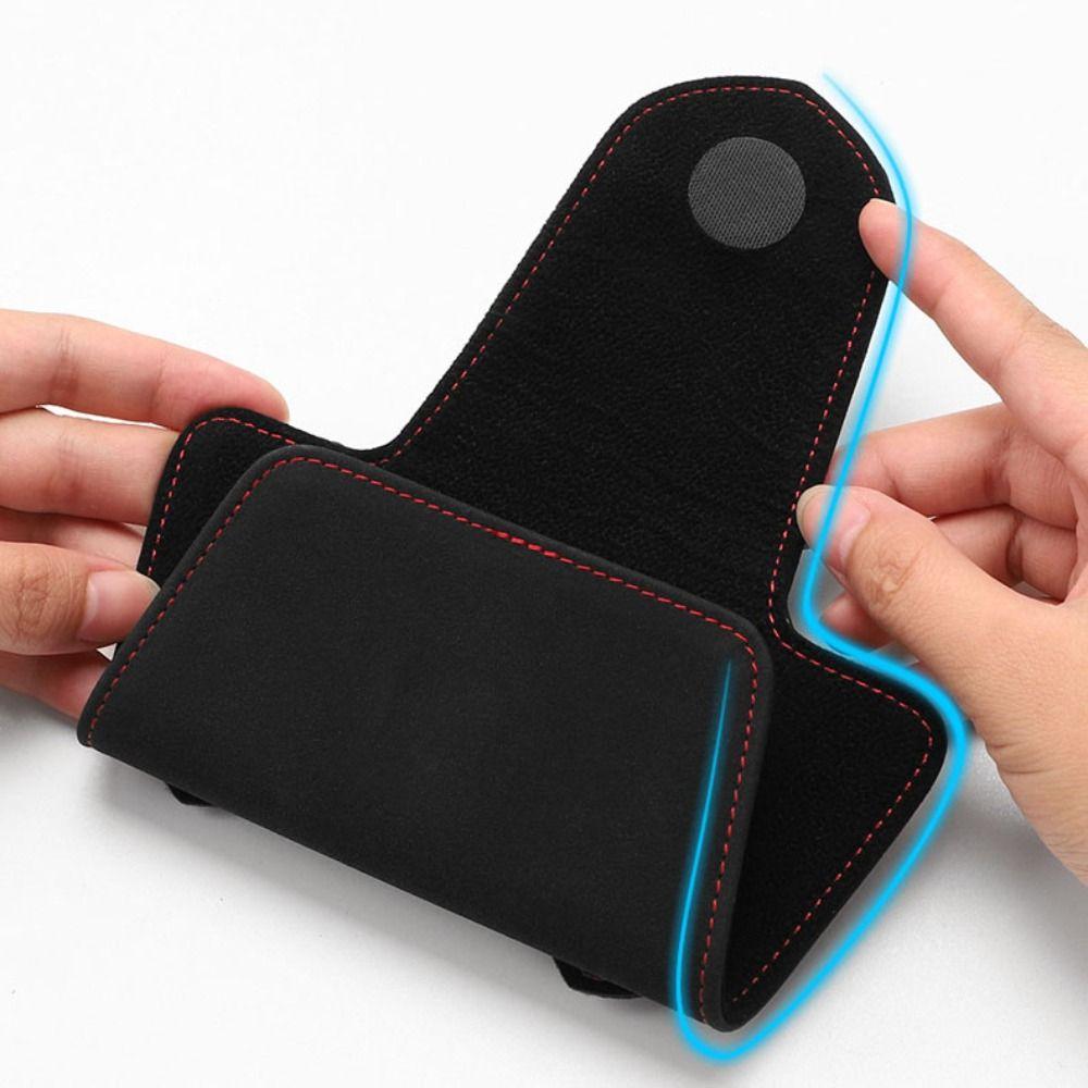 Stable Car Sunglasses Holder Case Multifunction Magnetic Glasses Clip  Car Sun Visor