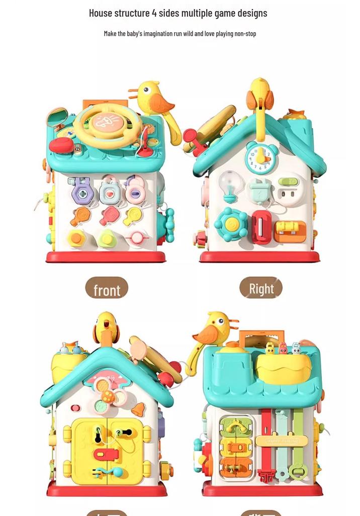 Montessori Busy House: Early Education Toy for Fine Motor Skills Development