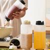 Large Capacity Condiment Dispenser Clear Plastic Sauce Storage Container  Seasoning Storage