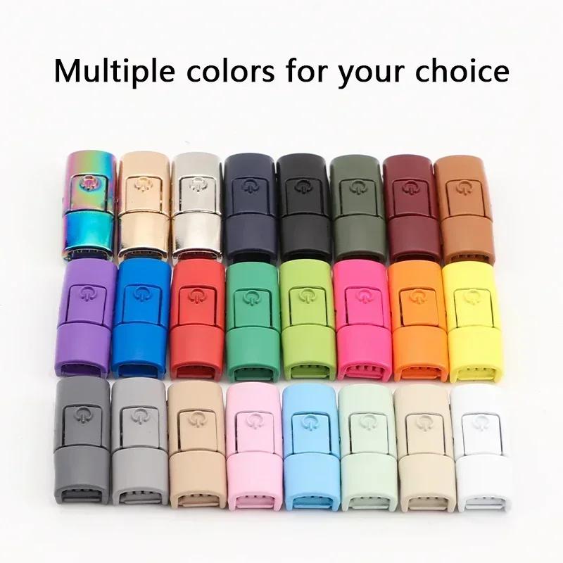 Rainbow Press Lock Shoelaces No Tie Shoe Laces Without Ties Elastic Laces Sneaker Flat Shoelace for Shoes Adults Kids