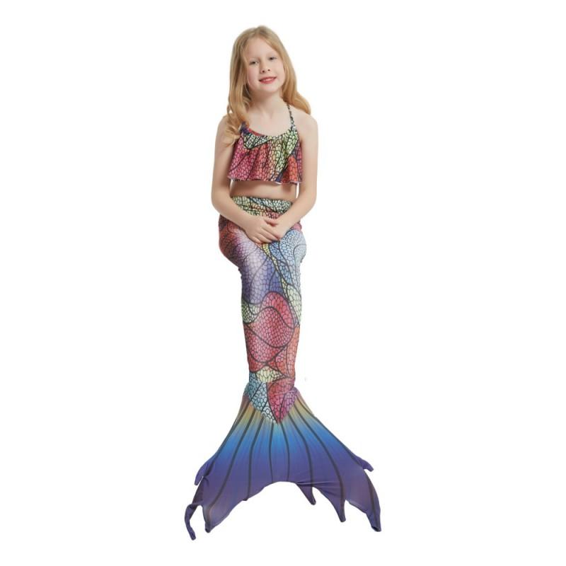 Mermaid Tail Swimsuit Kids Teens Adults Unisex Cosplay Costume Swimming Pool Beach Vacation Photo Shoot
