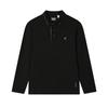 WHITE Polo Shirts Men's Jet Black Moderate Straight Fit F11M533204FBK