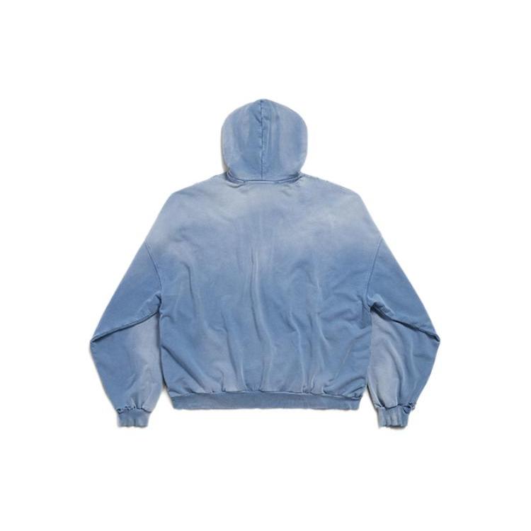 Balenciaga SS24 Sweatshirt Lockere Passform Herren Blau 744462TQVO24530