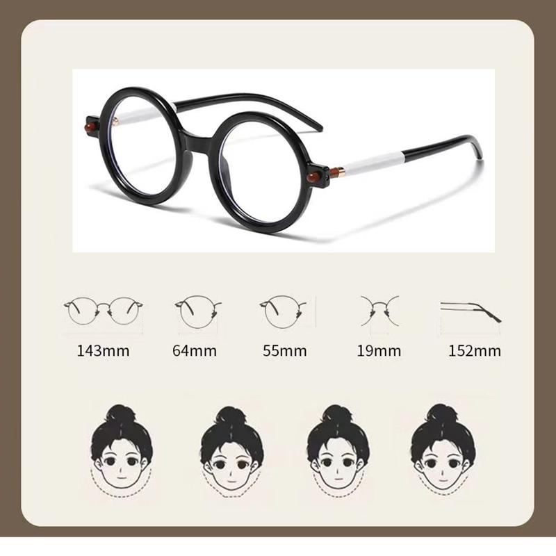 Round Anti Blue Light Reading Glasses Women Men Fashion Vintage Eyewear Presbyopia Hyperopia Female Reading Eyeglasses +1.0 +1.5