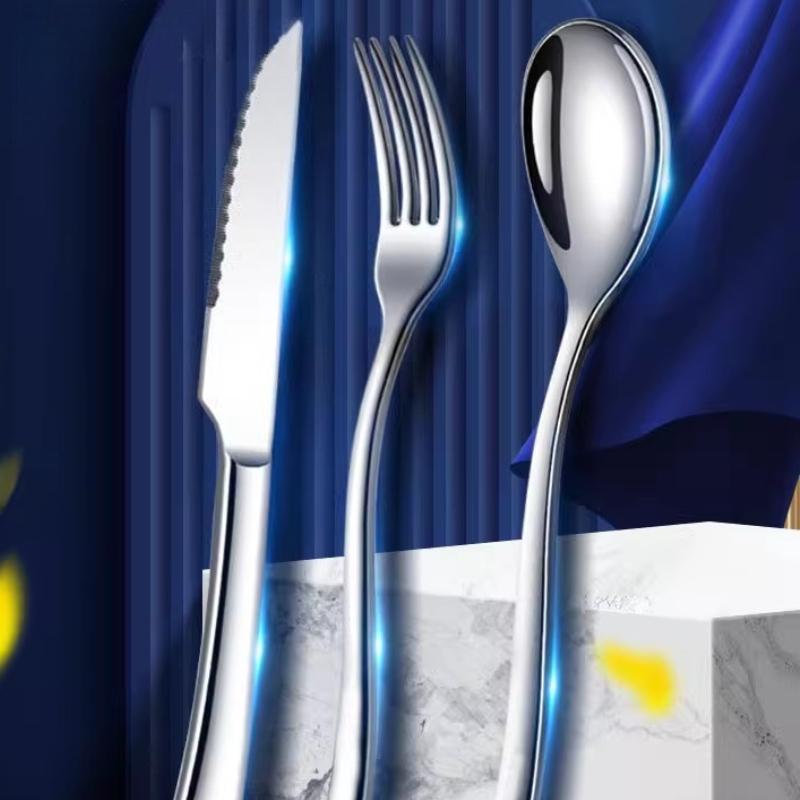 1PC/2PC/3PC Stainless Steel Knife and Fork Spoon Can Be Individually Set Western Dining Tableware Home Restaurant Banquet Hall
